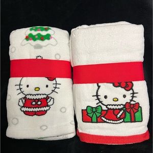 Hello Kitty Christmas Hand Towels